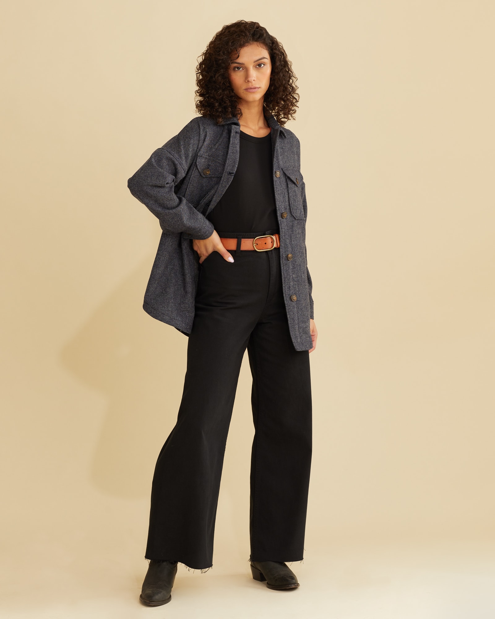 WOMEN'S WOOL SHIRT JACKET